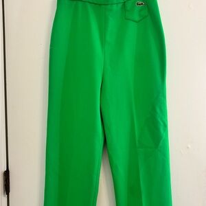 Lacoste VINTAGE Women's Green Straight-Leg Pants